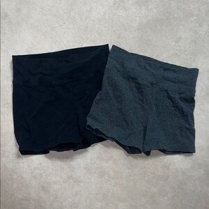 Charlotte Russe Dark Gray & Black Bike Shorts Bundle